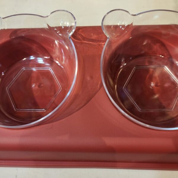 Double Cat Bowls Elevated