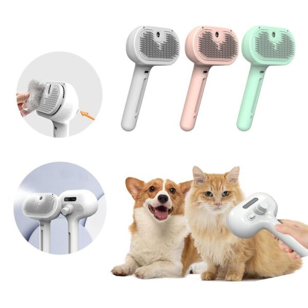 Steam & Button Brush For Pets