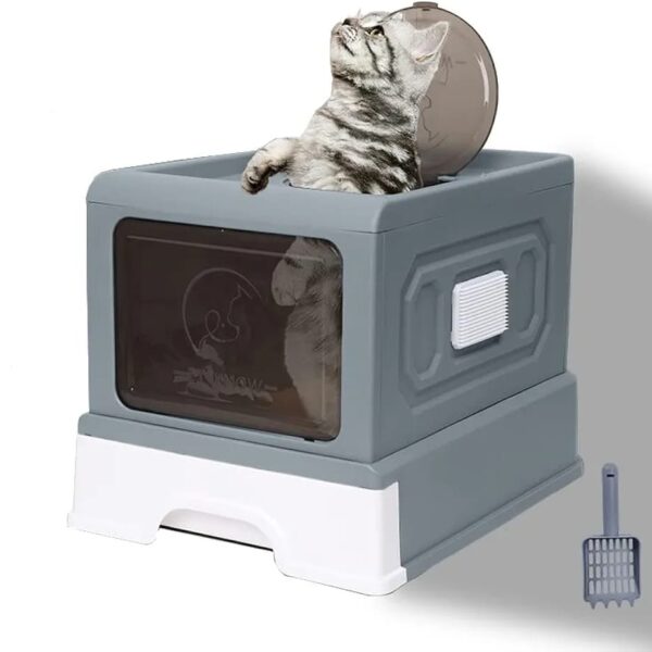 Covered Litter Box & Side Scratcher