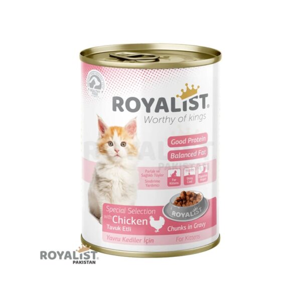 Royalist Kitten Chicken Tin 400Gm