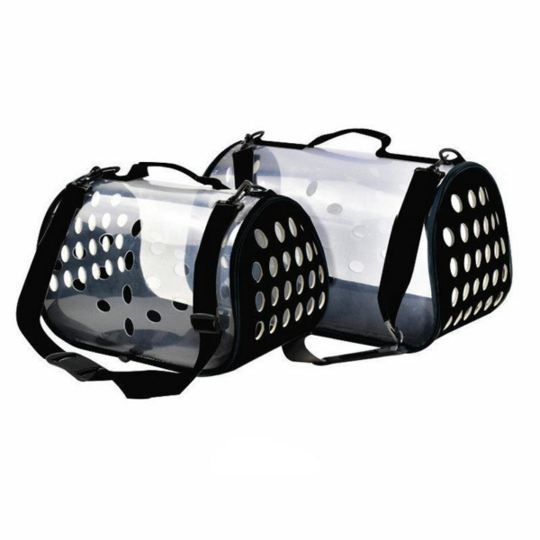 Large-sized transparent folding cat carrier